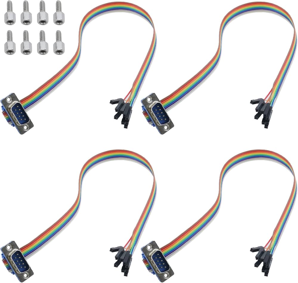 Amazon | Antrader 30cm/1フィート RS-232 シリアルケーブル 9ピン DB9