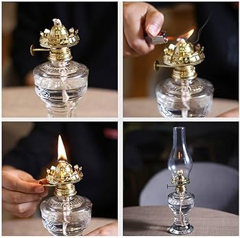 Amazon.co.jp: 80年代のレトロな装飾品ヴィンテージオイル灯油ランプ