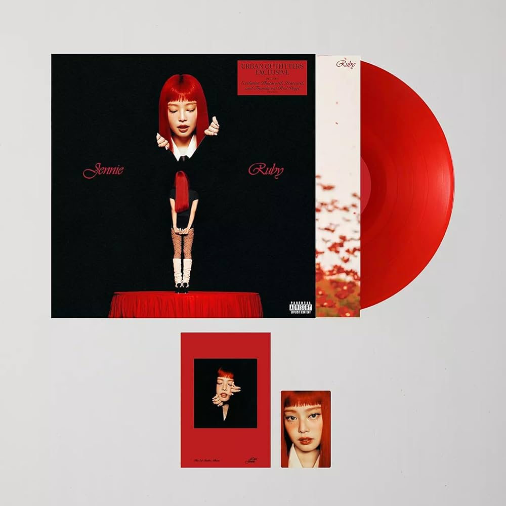 JENNIE Ruby Exclusive Translucent Red Colored Vinyl LP, (12 x12