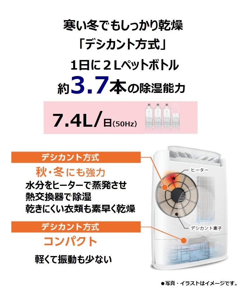 Amazon | パナソニック 衣類乾燥除湿機 ナノイーX搭載 デシカント方式