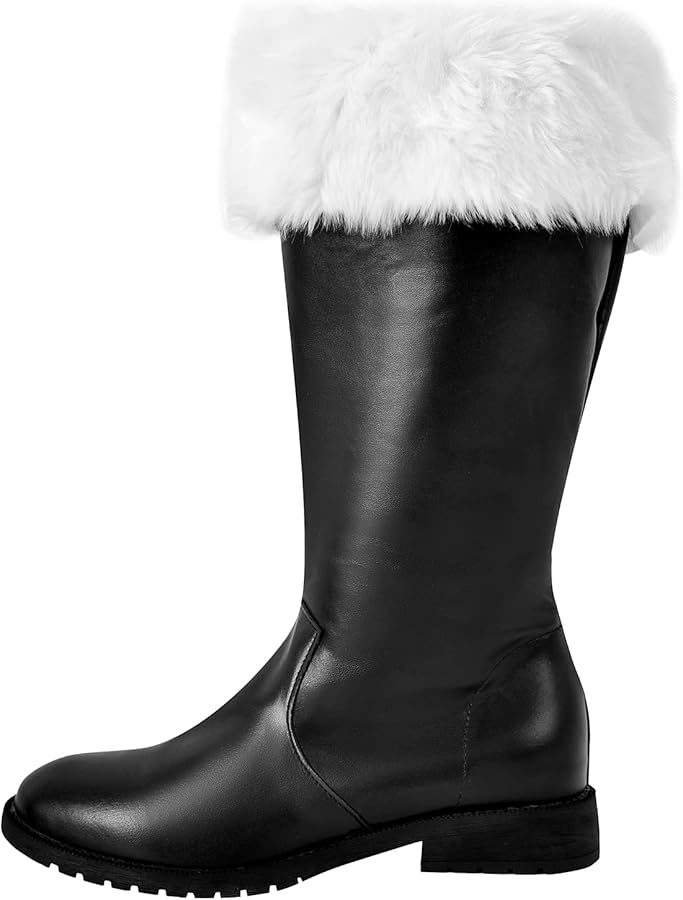 Amazon.com: LISHAN Men's Santa Claus Christmas Boots Mid Calf