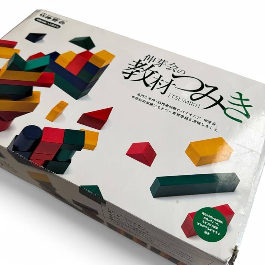 伸芽会 積み木 テキスト付き 箱付き 【公式通販】