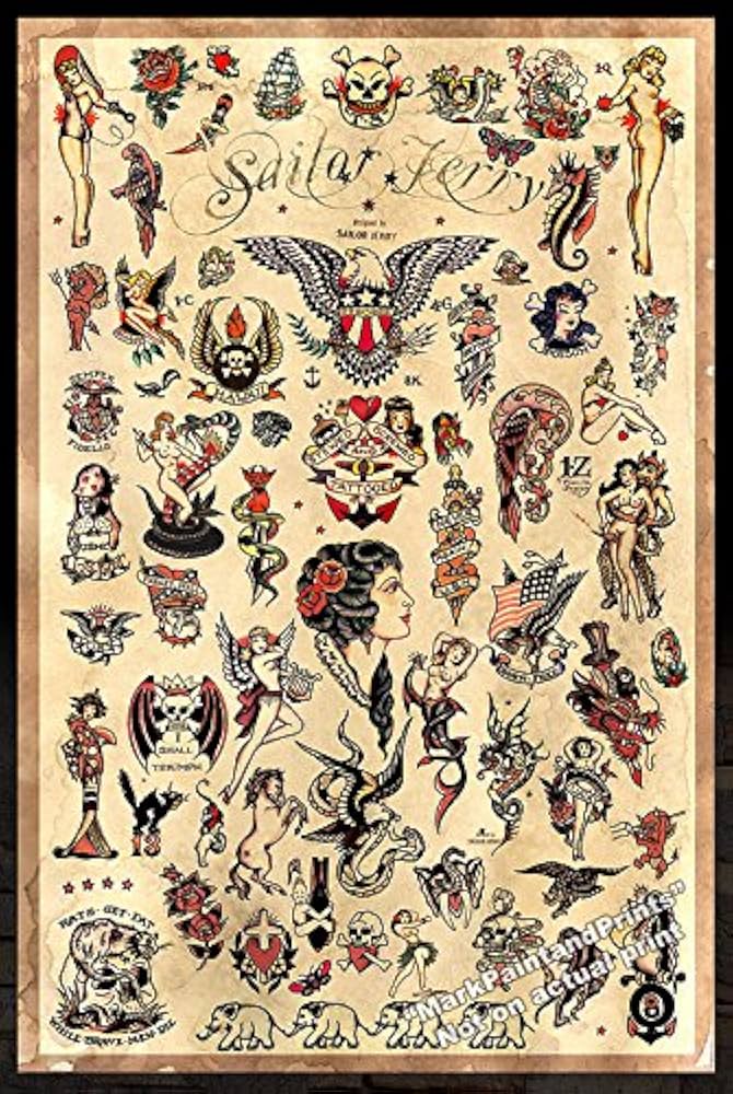 Amazon.co.jp: セーラージェリータトゥーフラッシュ＃3 - ポスター24