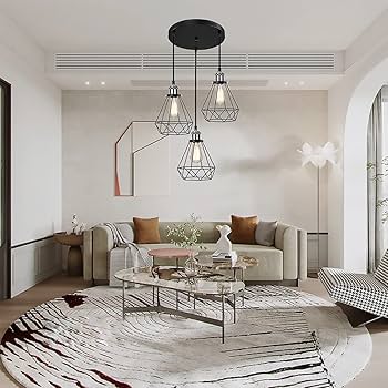 Amazon.co.jp : ペンダントライト 3灯 LED電球付き 吊り下げ照明