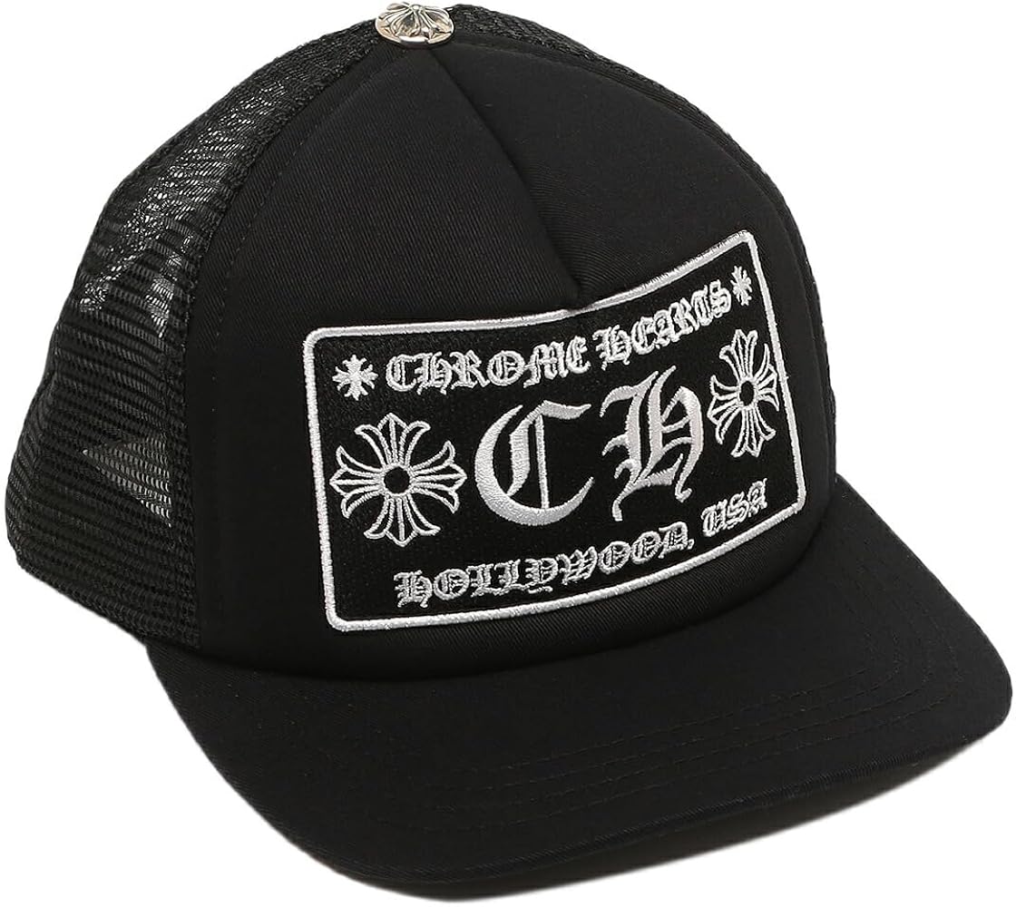 Amazon.co.jp: [クロムハーツ] 帽子 ベースボールキャップ ブラック