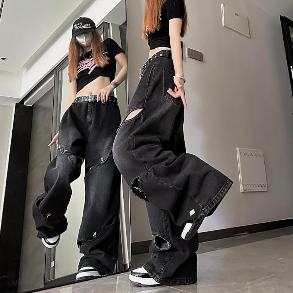 Y2k Baggy Pants Harajuku Wide Leg Jeans Woman Y2k Trousers Vintage
