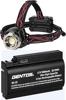 Amazon.co.jp: 【セット買い】 GENTOS(ジェントス) LED ヘッドライト