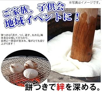 Amazon｜餅つき臼（3升用） 木台・杵つき 4点セット【御影石臼・桧木