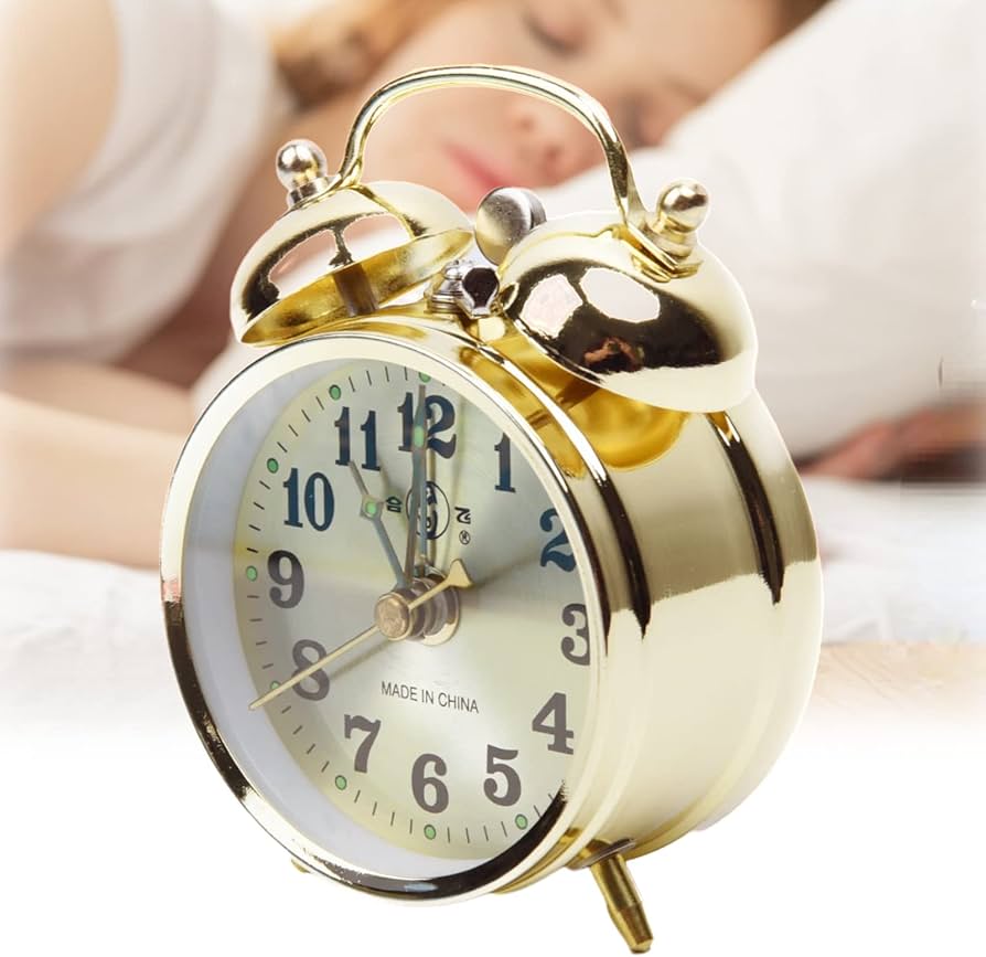 Amazon.co.jp: MOONDKIST レトロ目覚まし時計、蹄鉄機械式目覚まし時計
