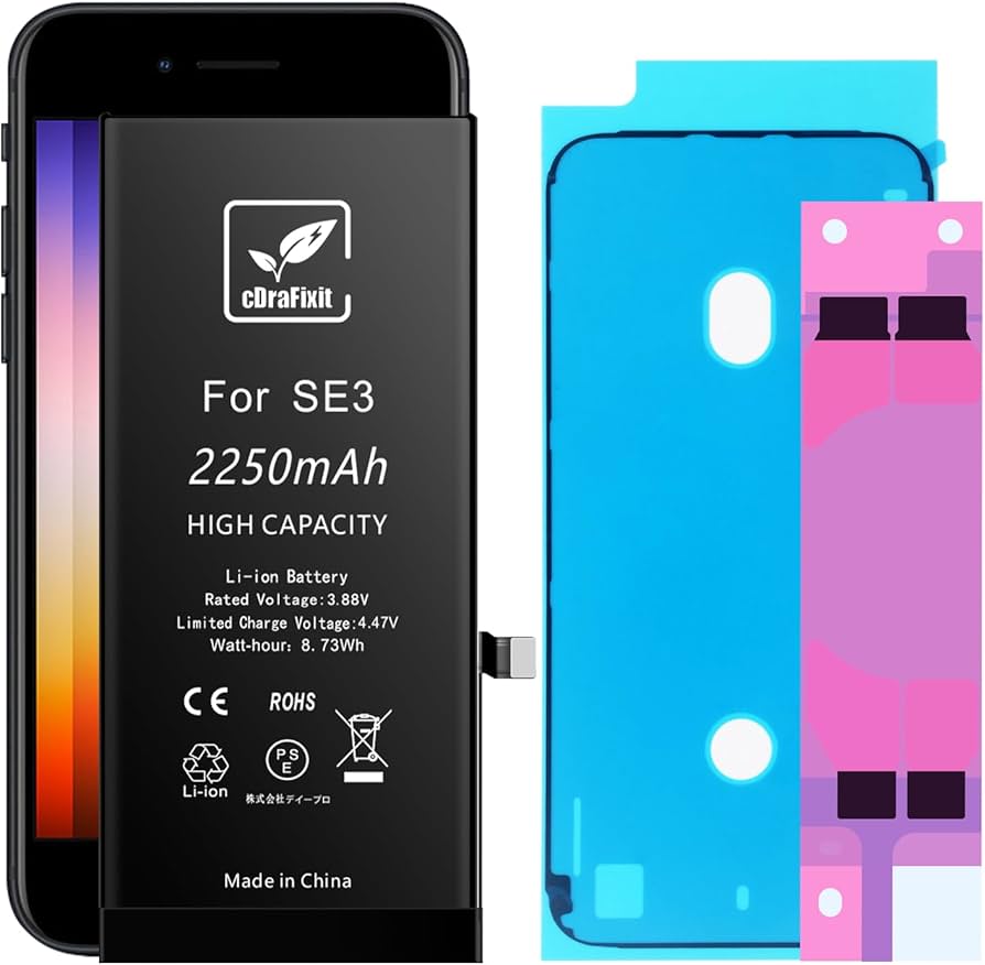 Amazon | cDraFixit For iPhone SE3 第3世代 バッテリー 交換 2250mAh