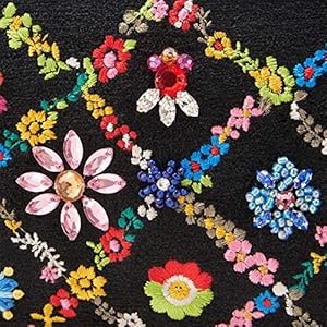 Amazon | [シンクビー！] オーバーザレインボー L型長財布 (ブラック