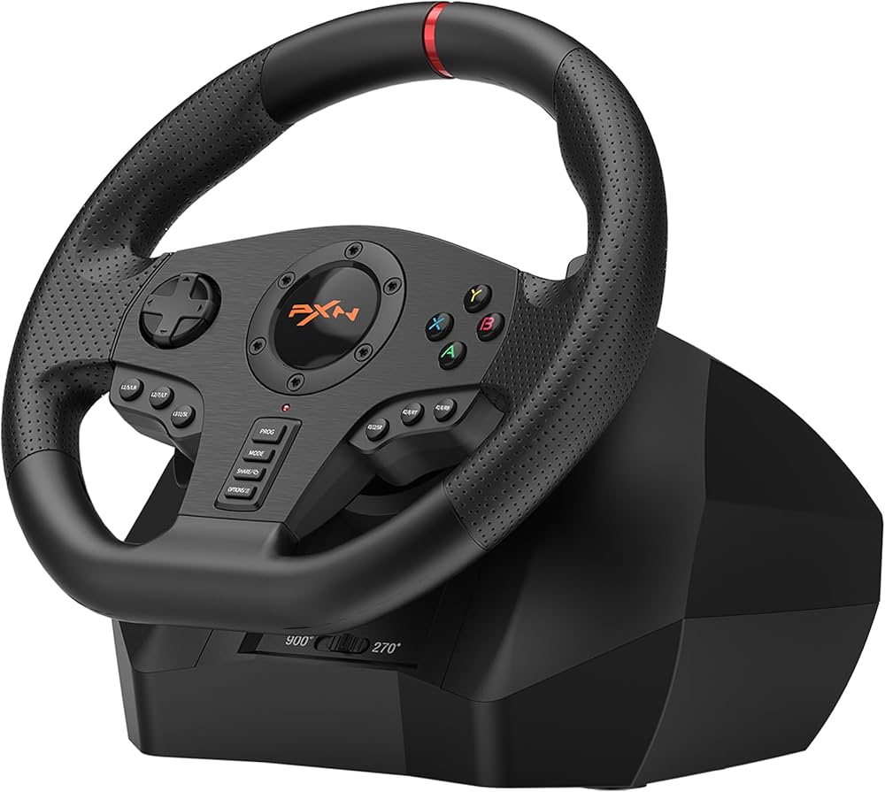 Y093☆PXN V900 PCレーシングホイール☆ Amazon.co.jp: PXN V900 PC