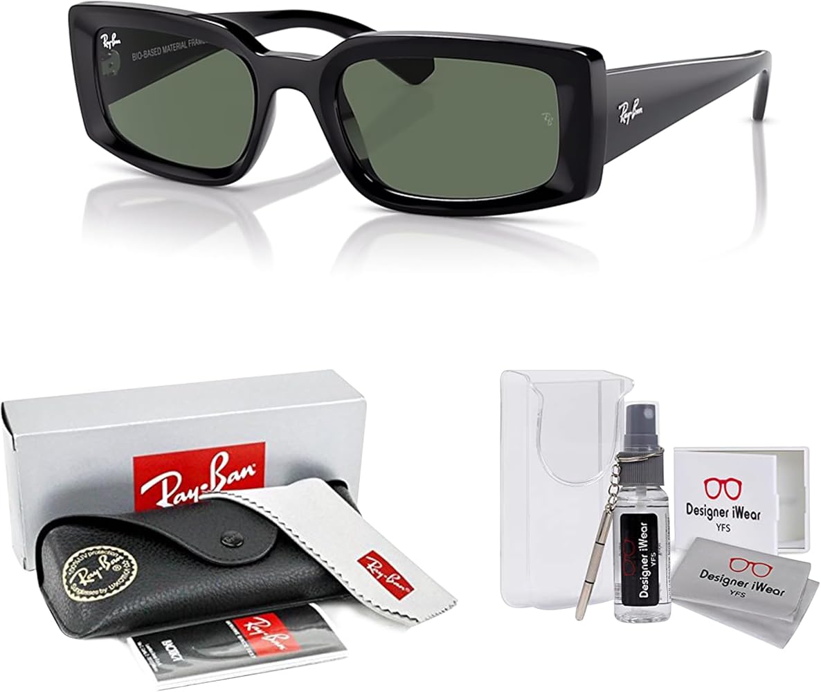 Amazon.com: Ray-Ban RB4395 Kiliane 667771 54MM Black/Plastic Lens
