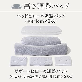 Amazon｜[CALQS ホッとする枕 PLUS ライトグレー] 枕 ピロー 首 肩