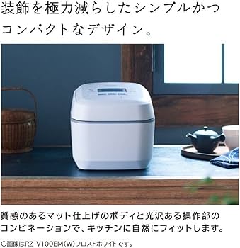 Amazon | 日立 炊飯器 5.5合 圧力&スチームIH ふっくら御膳 RZ-V100EM
