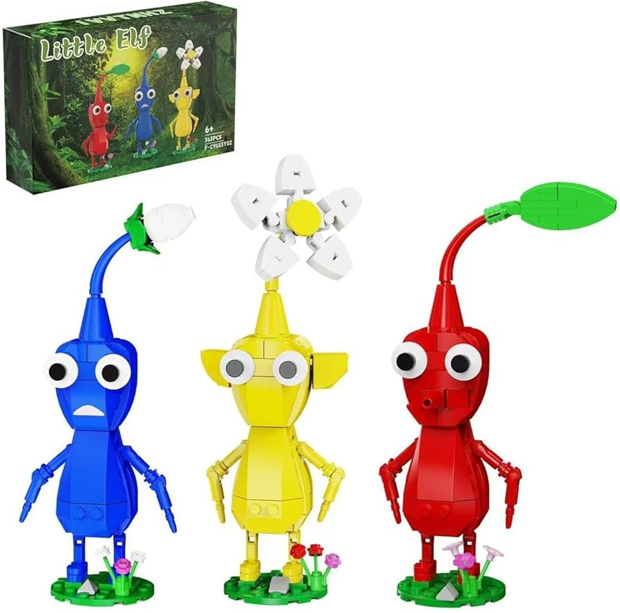 Amazon.co.jp: Treayes ピクミン 組み立てセット 3イン1 レッド