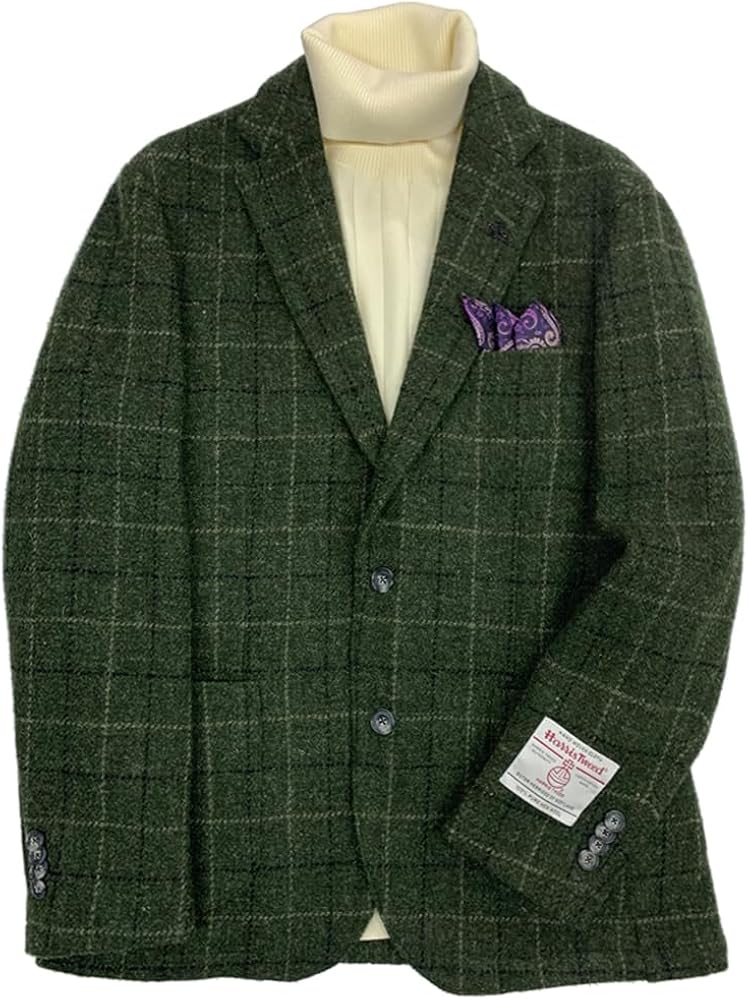 Amazon | [ジーステージ] ハリスツイードジャケット メンズ ジャケット