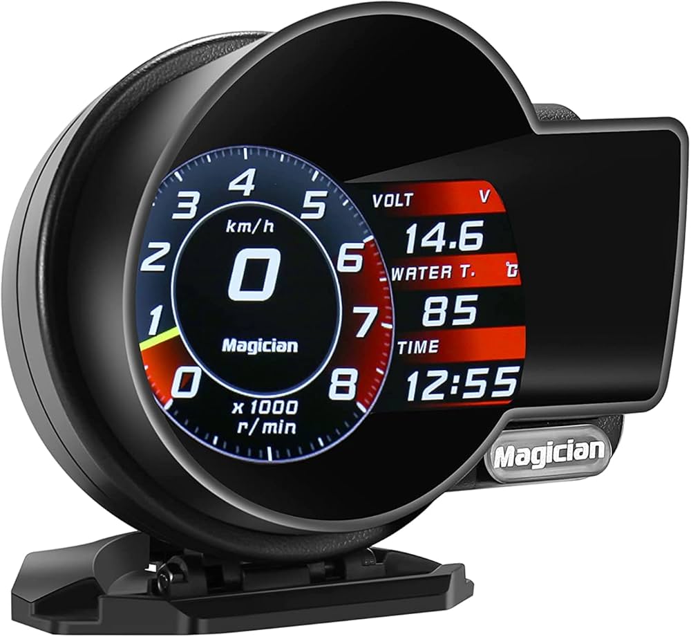 Amazon.co.jp: マジシャンOBD2カーLCDデジタル高精細ヘッドアップ