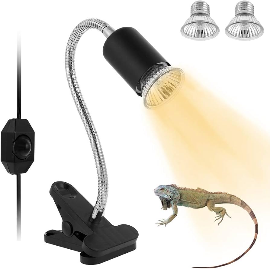 Amazon | 爬虫類ライト 亀ライト UVA+UVB 両生類ヒーター クリップ