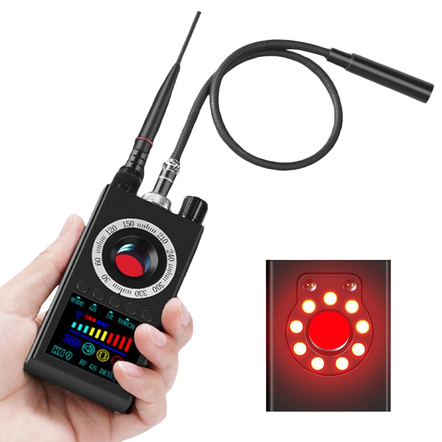 Amazon | [MRG] 盗聴器発見機 Pro GPS発見器 盗聴盗撮カメラ 無線式