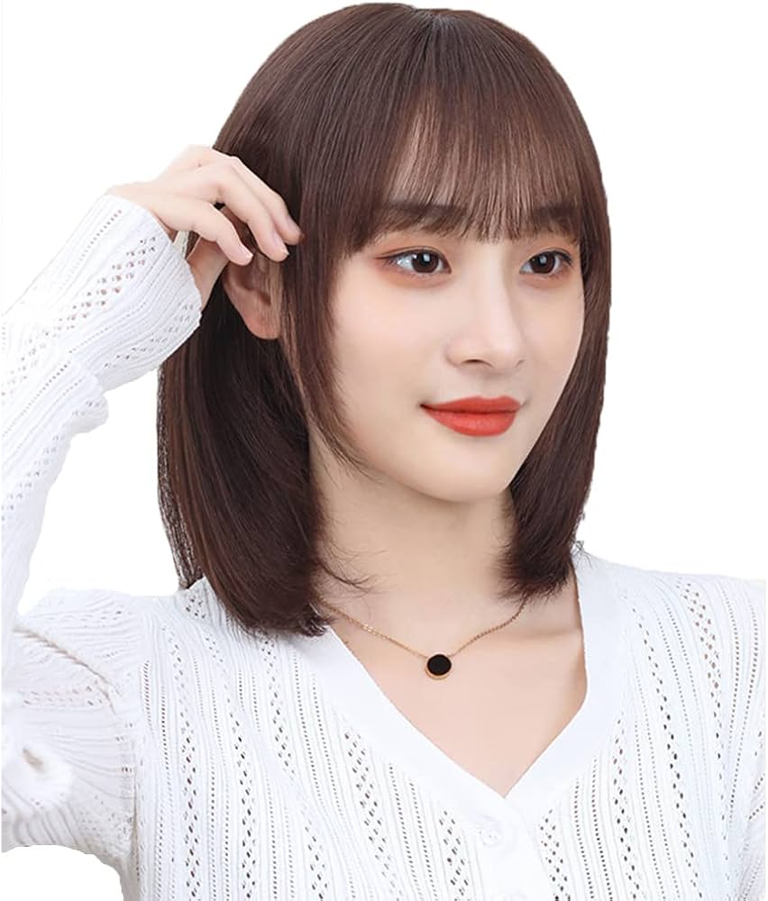 Amazon.co.jp: ウィッグ 人毛100％ 鎖骨式ウィッグ 女性用かつら