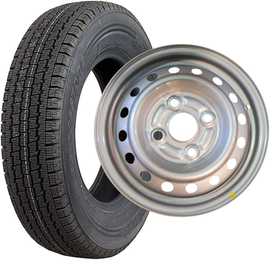 Amazon | 12インチ 4本セット スタッドレスタイヤ＆スズキ純正スチール