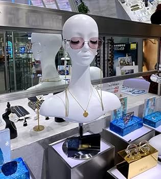 Amazon.co.jp: マネキンヘッド 白いプラスチック製の女性のマネキン