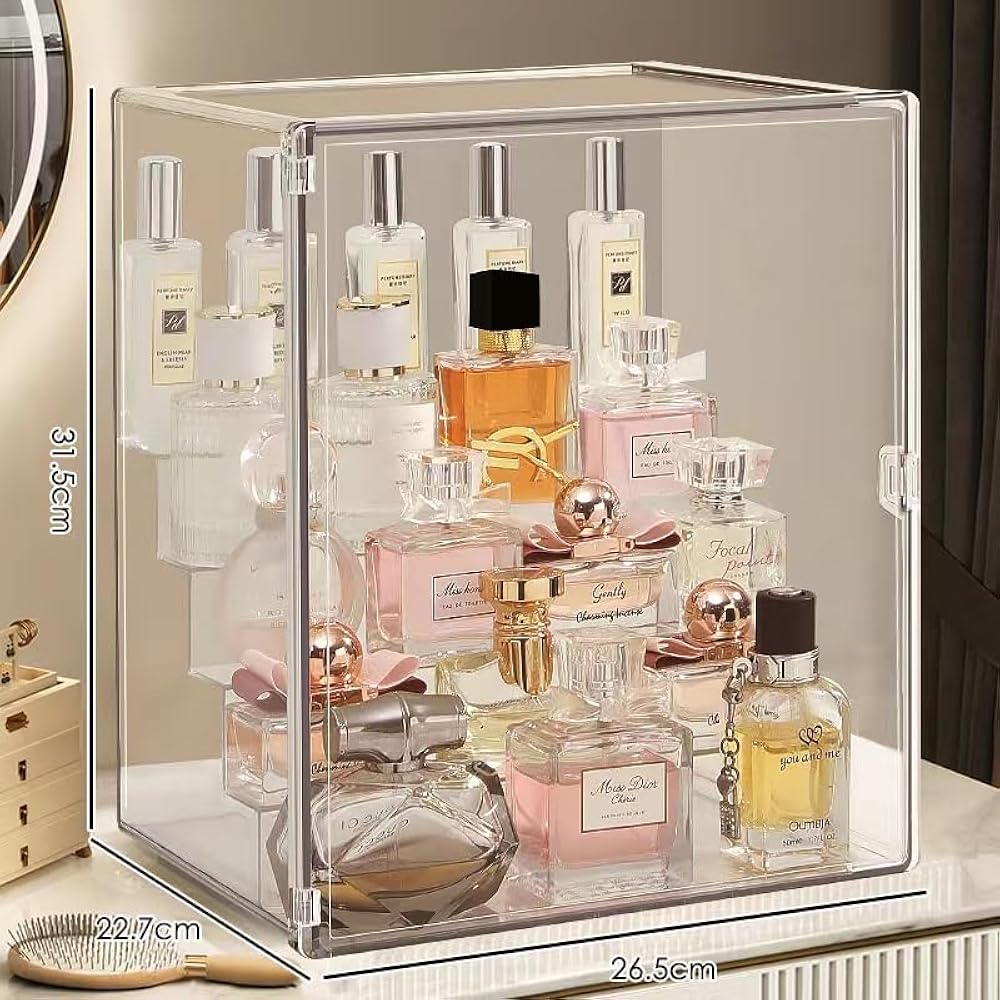 Amazon.co.jp: 香水収納 ボックス 防水 防塵 アクリル 香水 収納ケース
