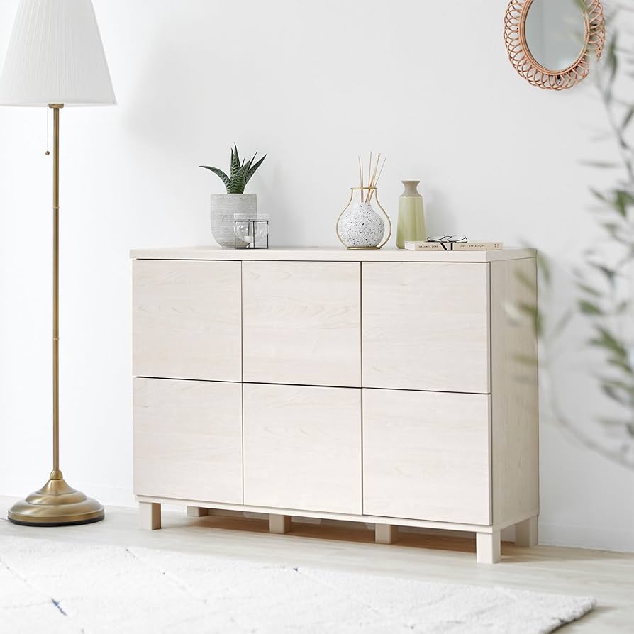 Amazon.co.jp: LOWYA ロウヤ キャビネット リビング収納 サイドボード