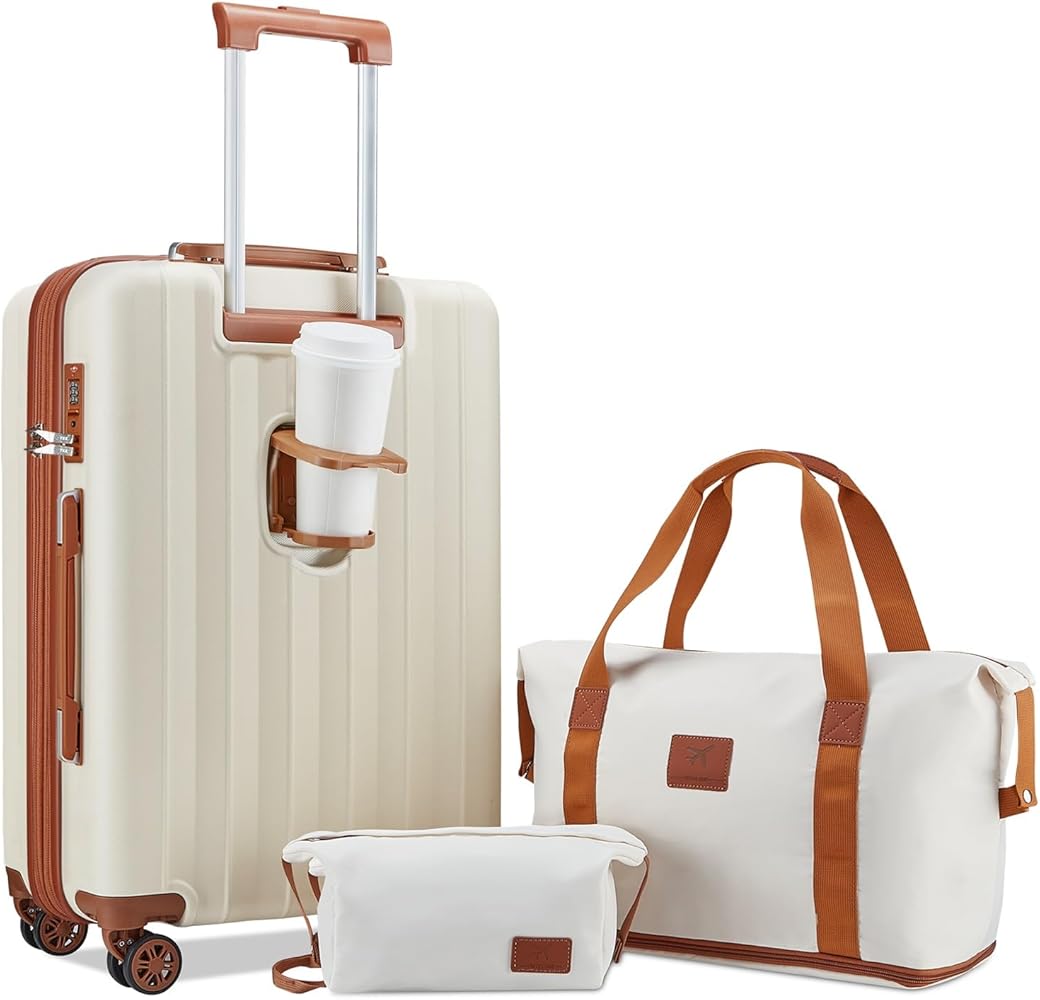 Amazon.com | imiomo Checked Luggage 24 Inch Suitcases with Wheels
