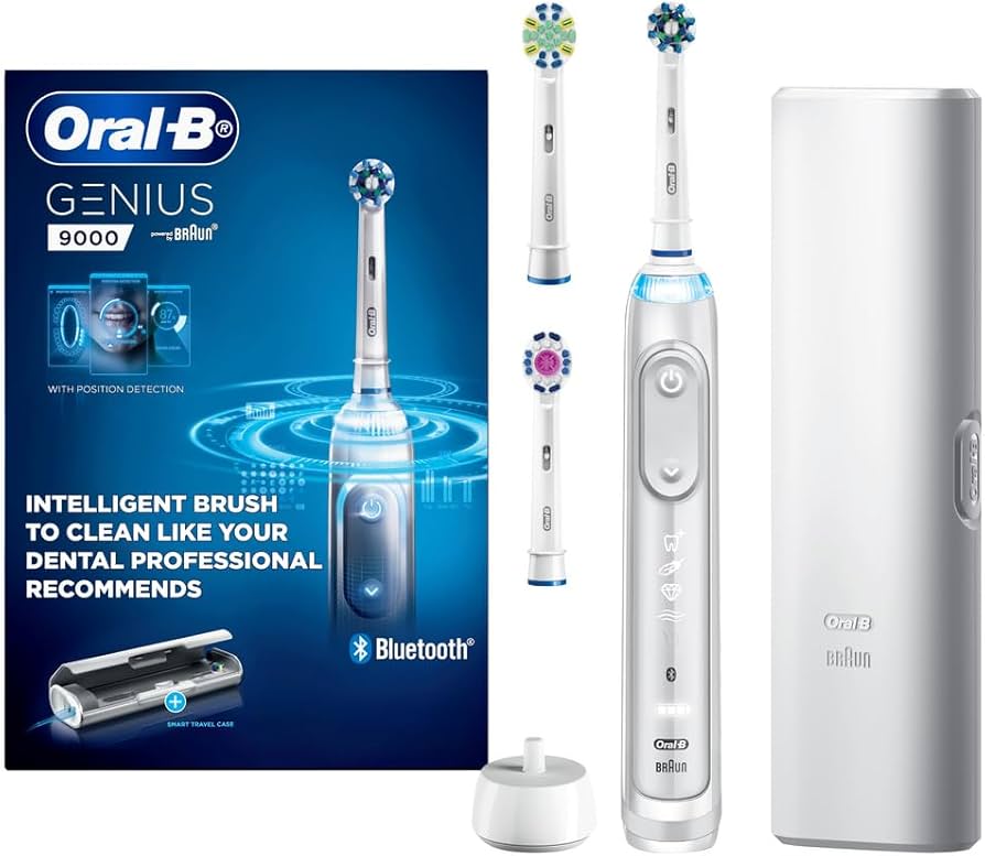 Oral-B Genius 9000 Deep Clean Electric Toothbrush, White : Amazon