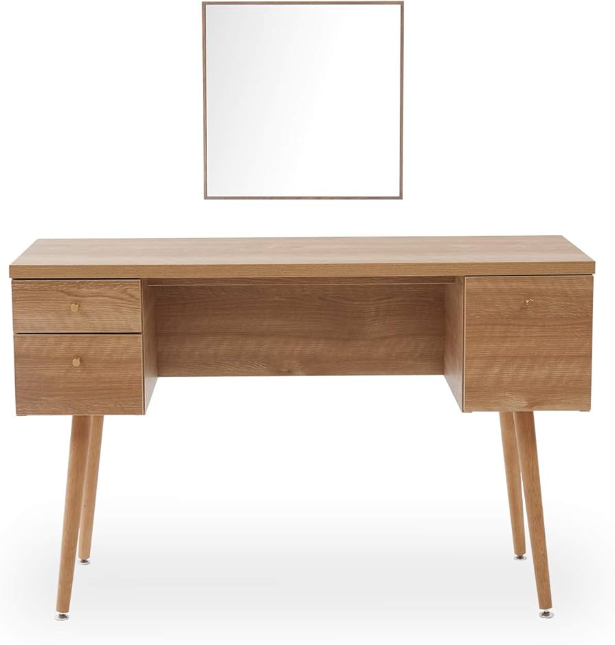 Amazon｜LOWYA ロウヤ ドレッサー デスク PCデスク 化粧台 鏡台 鏡