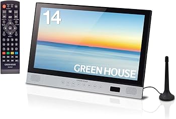 Amazon | グリーンハウス 14型ワイド ポータブルブルーレイプレーヤー