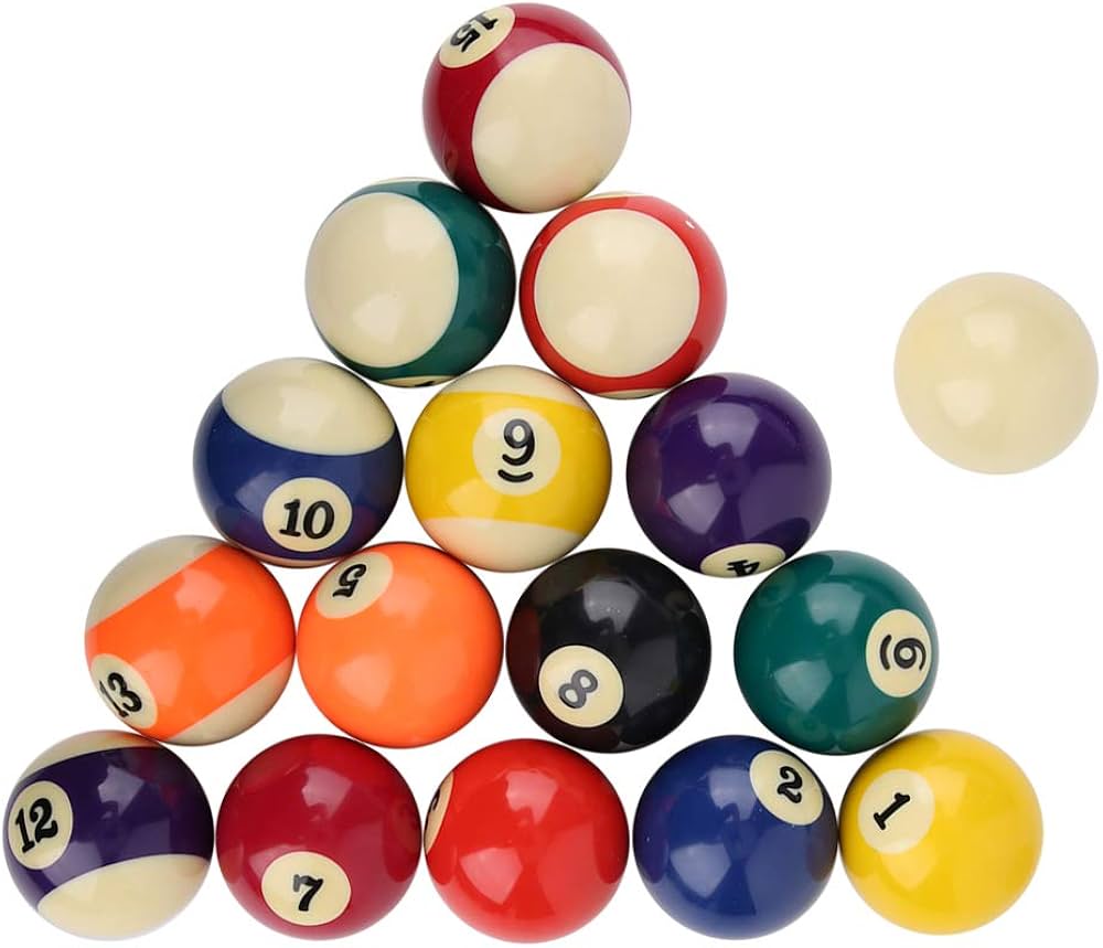 Amazon.co.jp: ビリヤードボールセット 樹脂製 ビリヤードプールボール