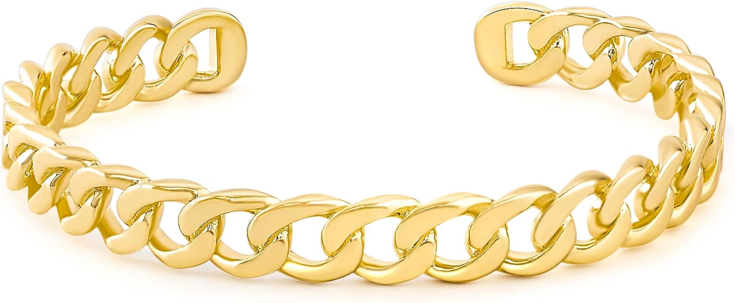 Amazon.com: KissYan Gold Cuff Bangle Bracelets for Women, Thin 14K