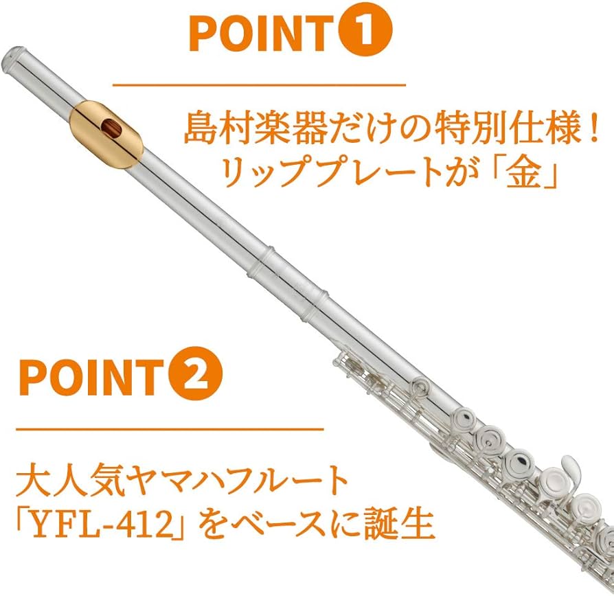 Amazon | ヤマハ スタンダードフルート YFL-412 (YFL-412LSE