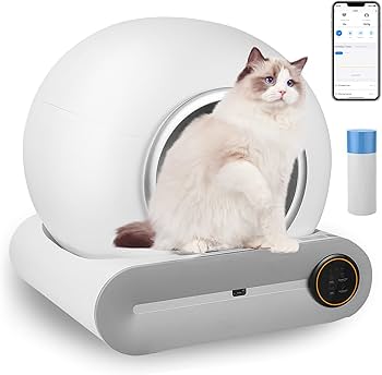 Amazon | 猫 トイレ 自動トイレ 猫の足挟みゼロ アプリ制御可能 遠隔