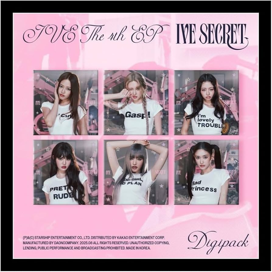 Amazon.com: IVE Ive Secret [Digipack Ver.] 4th EP Album (6 ver