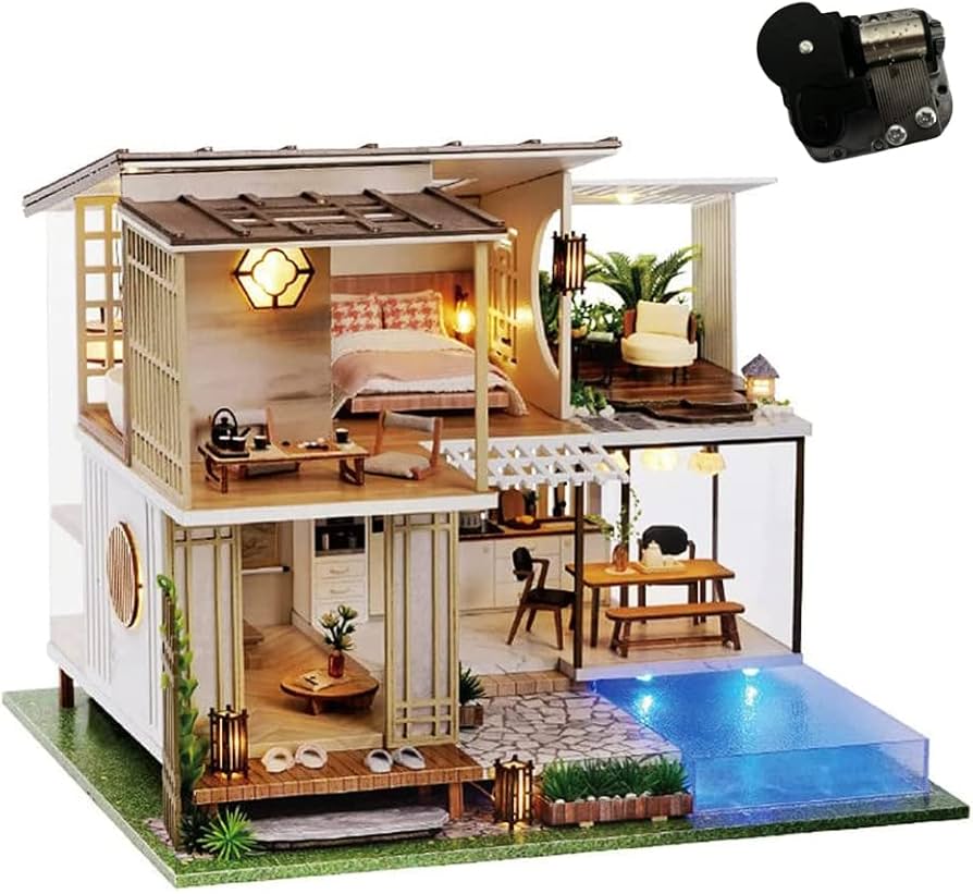 Amazon | Montidey DIY ミニチュア ドールハウス 家具キット 大型