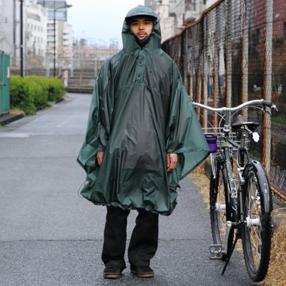Amazon.co.jp: [フェアウェザー] Packable Rain Poncho パッカブル