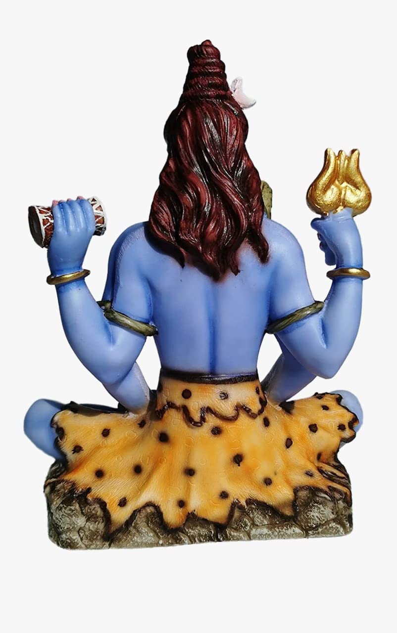 Amazon.com: GLOOKS Shiva Idol/Lord Shiva Statue, Blue Colour, 8