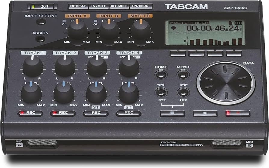 Amazon.com: Tascam DP-006 6-Channel POCKETSTUDIO Portable Recorder