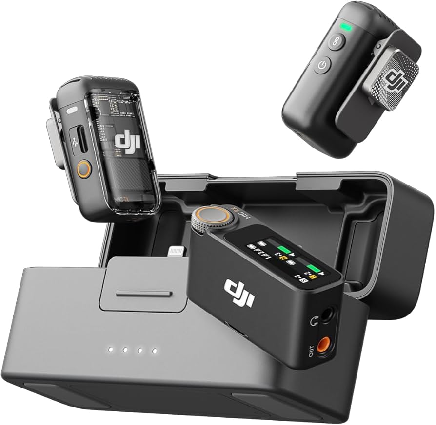 Amazon.com: DJI Mic 2 (2 TX + 1 RX + Charging Case), Wireless
