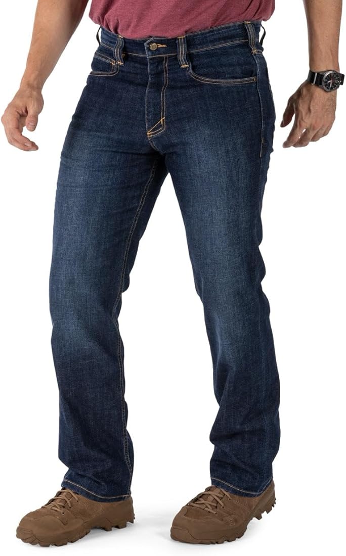 5.11 Tactical Men's Defender-Flex Straight Jeans, Mechanical