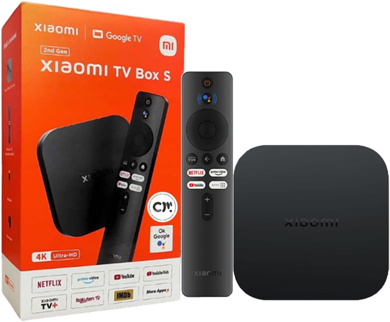 Amazon.com: 小米電視盒S 第二代- 4K 超高清串流媒體播放器,Google TV