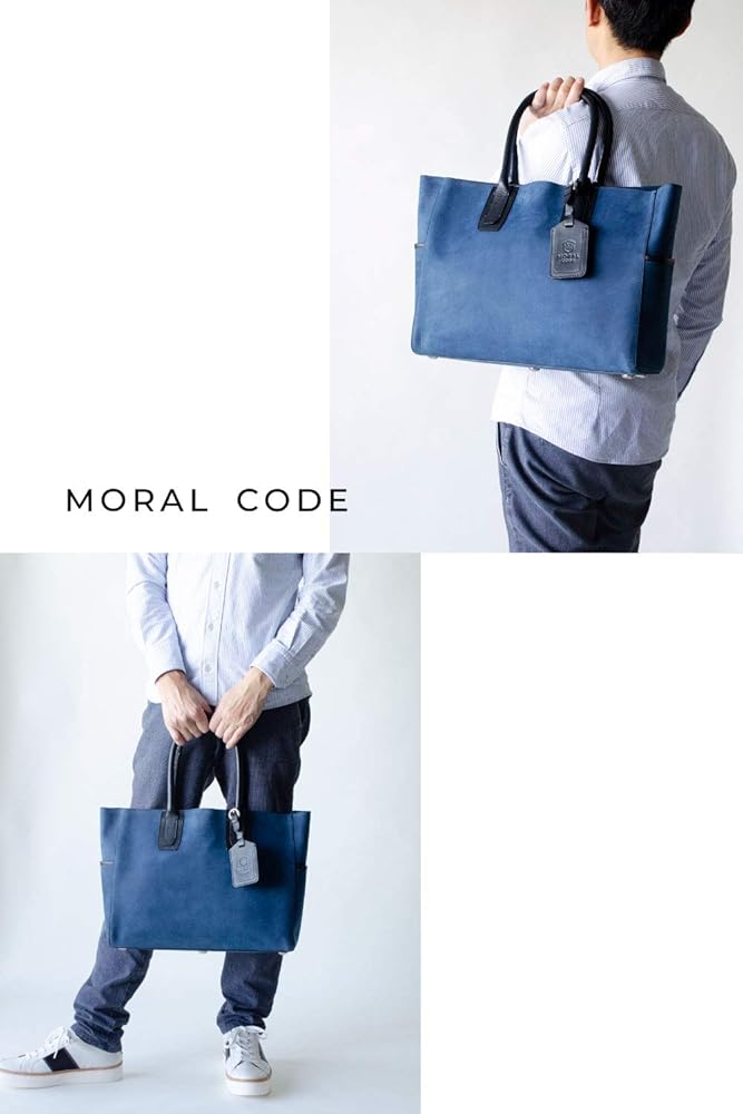 Amazon | [MORAL CODE] レザー トートバッグ メンズ ビジネス A4収納