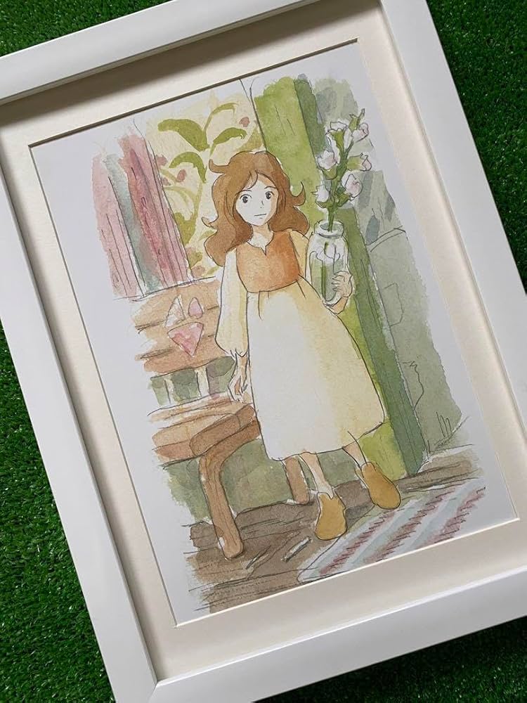 Amazon.co.jp: 額装品 借りぐらしのアリエッティ ポスター 米林宏昌