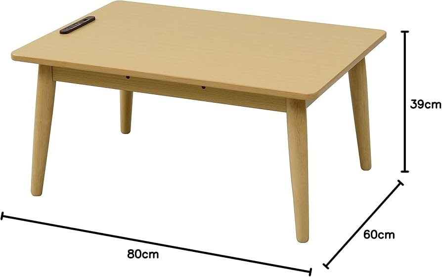 Amazon | [山善] こたつ テーブル 長方形 幅80×奥行60cm USB
