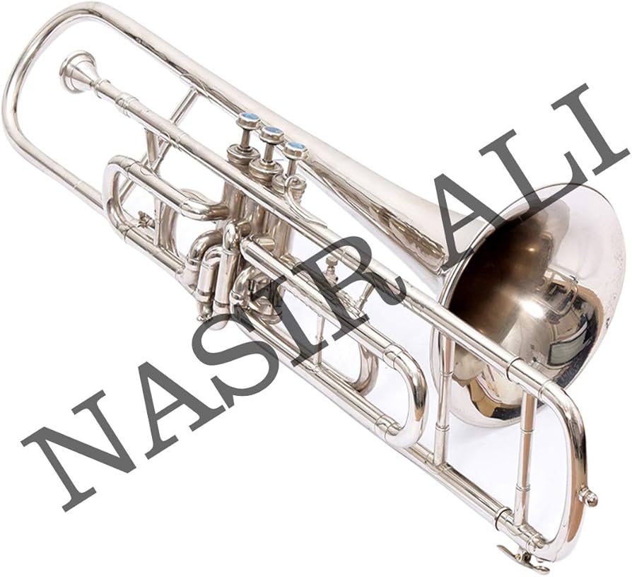 Amazon | Nasir Ali, Valve Trombone Nickel Plated Bb | トロンボーン