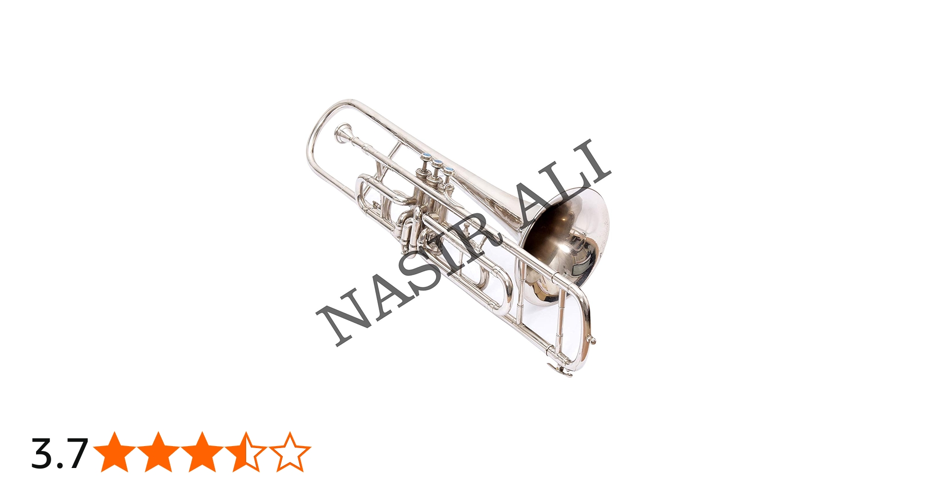 Amazon | Nasir Ali, Valve Trombone Nickel Plated Bb | トロンボーン